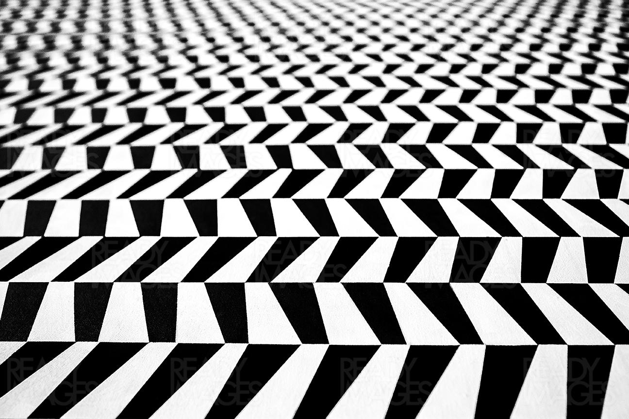 Image of a black and white seamless modern abstract geometric pattern