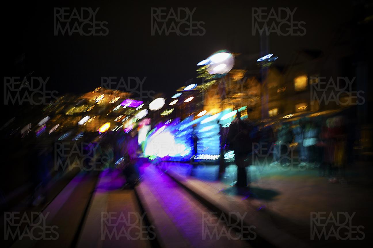Abstract Light Photography using the long exposure technique at Vivid Sydney Festival