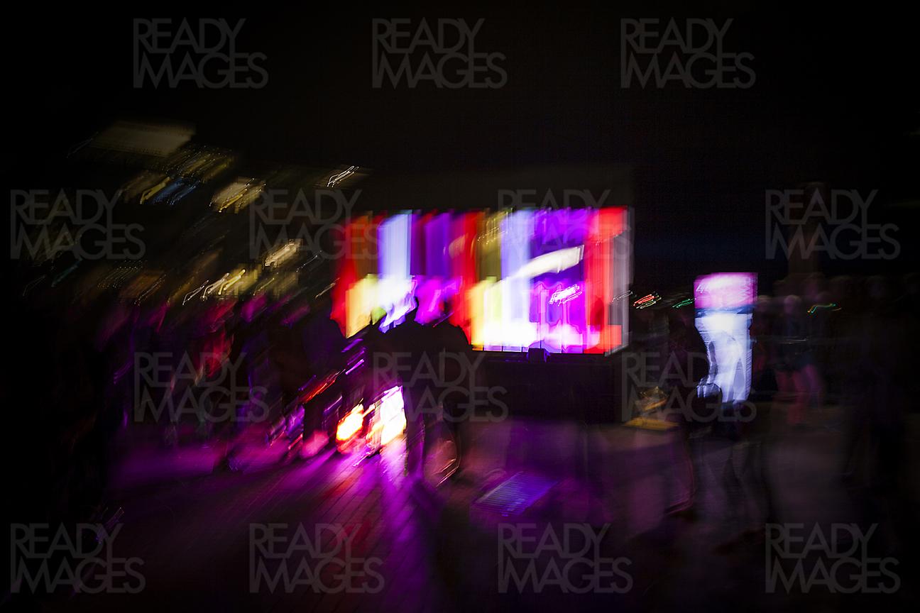 Image of Abstract Light Photography using the long exposure technique at Vivid Sydney Festival