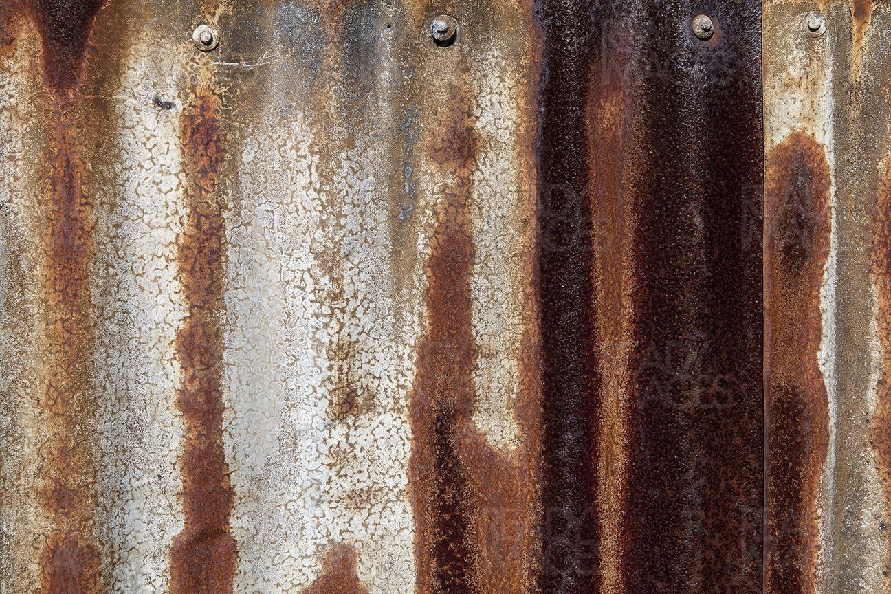 Abstract image of the rustic corrugated metal sheet