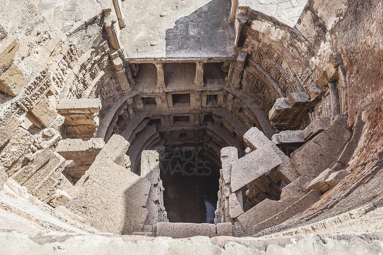 View from the top, looking down at the Rani Ki Vav (Stepwell), India