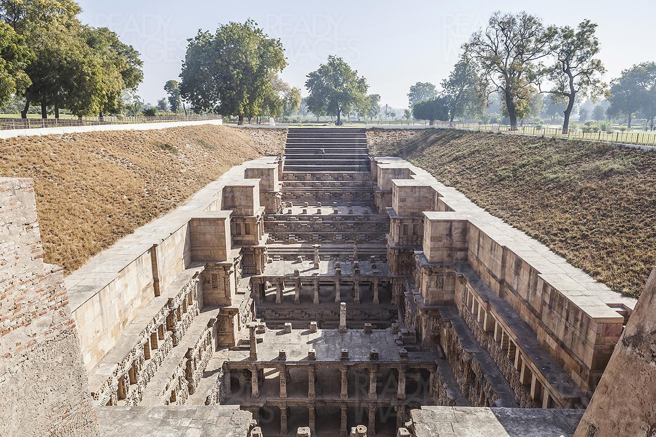 View from the top of the Rani Ki Vav (Stepwell), India