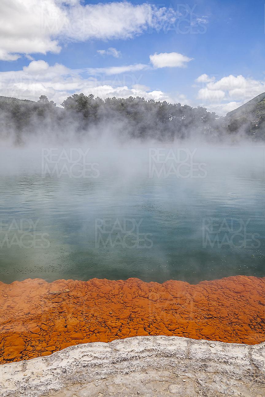 The famous Champagne Pool of Wai-o-tapu in Rotorua