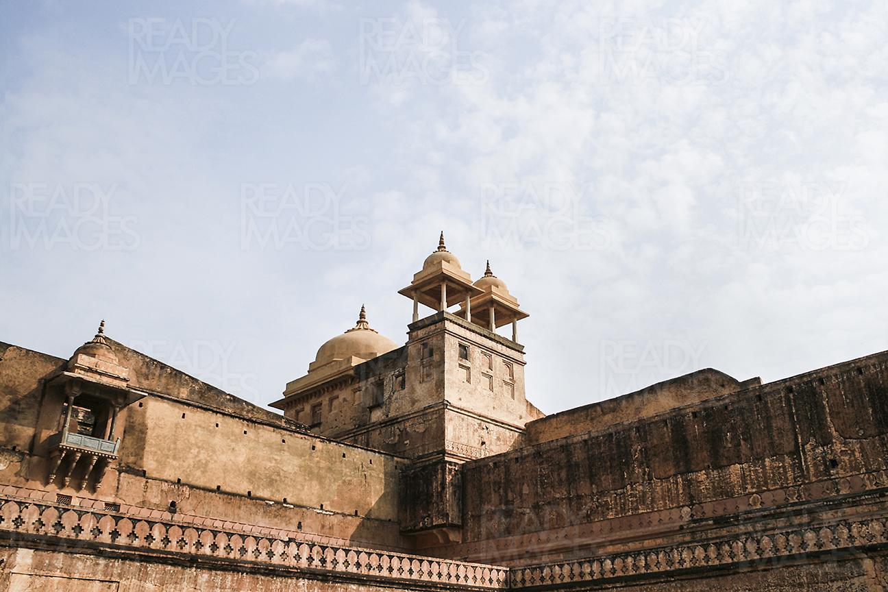 Image of Amber Fort from one of it's courtyard