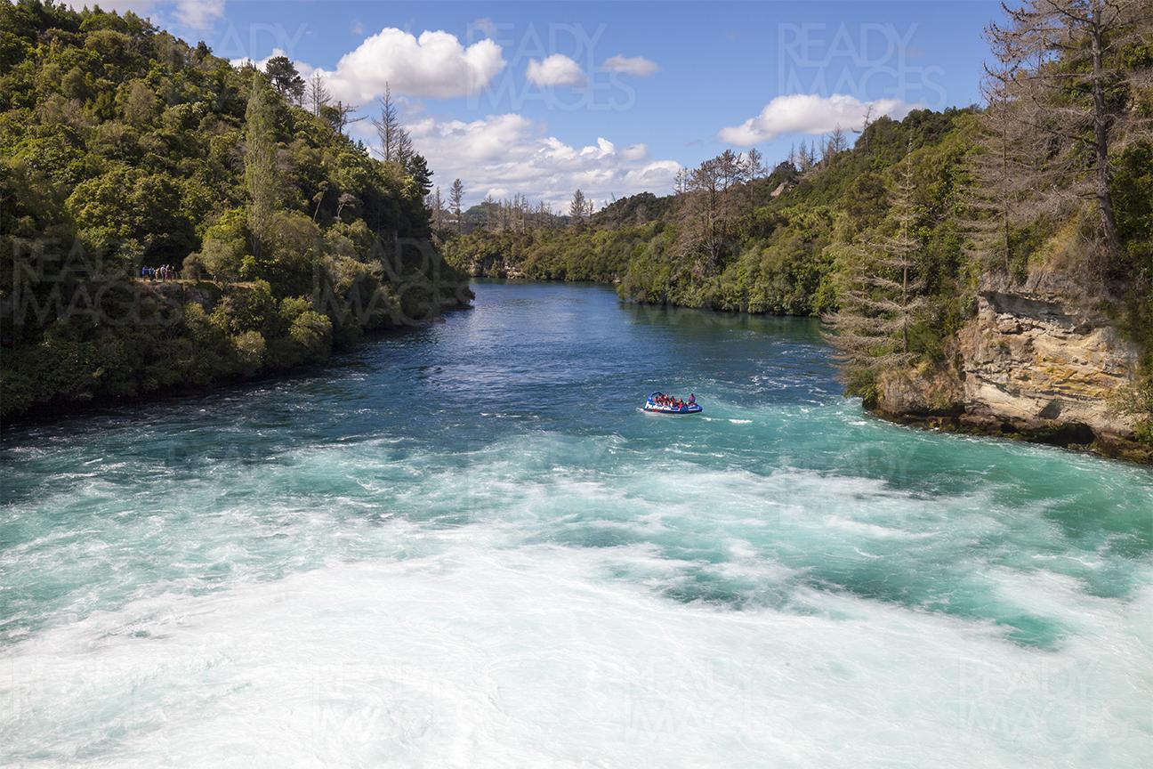 Image of water at Waikato River near Huka Falls, Taupo, New Zealand