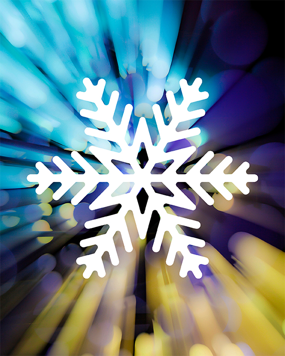 Snowflake Graphics for a Greeting
